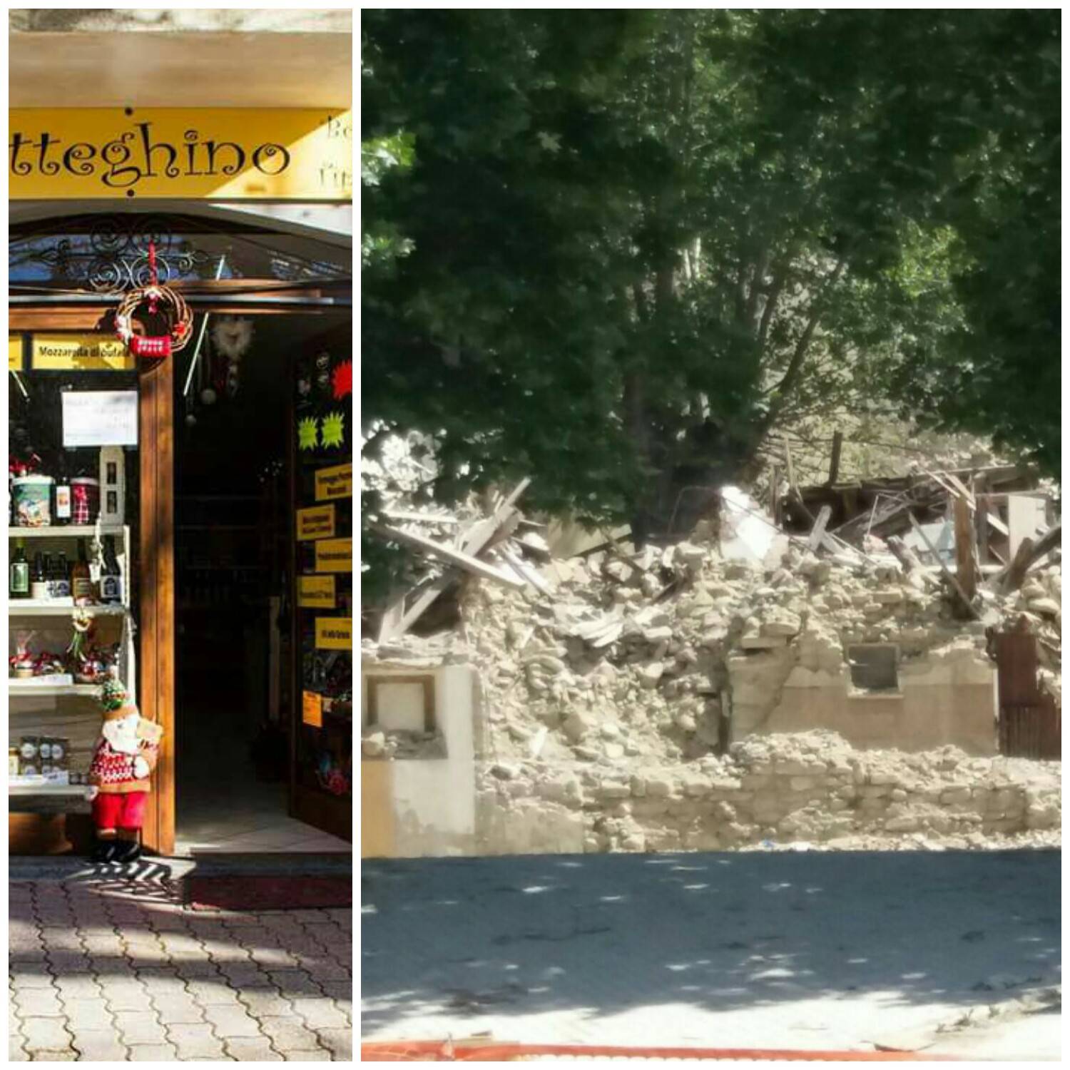 Il Botteghino a Grisciano dopo il terremoto